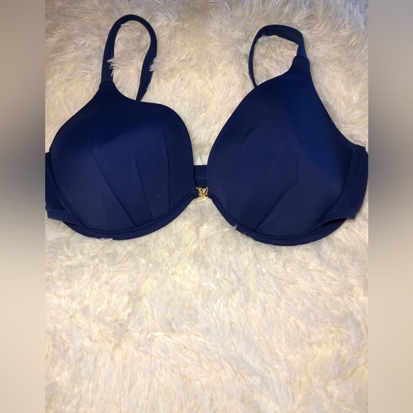 VENUS Blue Bikini Top with Molded Cups and Adjustable Straps DD NWOT - Picture 3 of 12